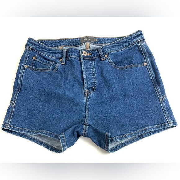 Torrid High Rise Shortie Denim Star Shorts - Picture 3 of 9